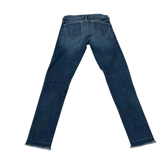 Flying Monkey Cropped Jeans Medium Dark Wash Raw Hem Women’s Size 26 - Picture 2 of 4